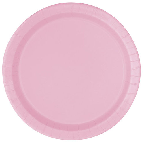 Isot lautaset, vaaleanpunainen