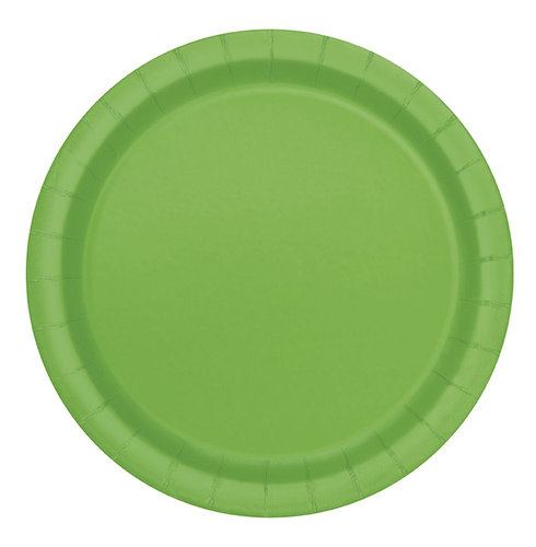Isot lautaset, limenvihreä