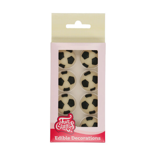 FunCakes syötävä koriste, jalkapallot 8kpl