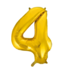 Muotofoliopallo, numero 4 kulta Globos