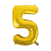 Muotofoliopallo, numero 5 kulta Globos