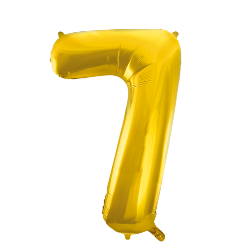 Muotofoliopallo, numero 7 kulta Globos