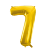 Muotofoliopallo, numero 7 kulta Globos