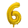 Muotofoliopallo, numero 6 kulta Globos