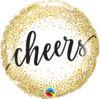 Foliopallo, Cheers Gold glitter dots