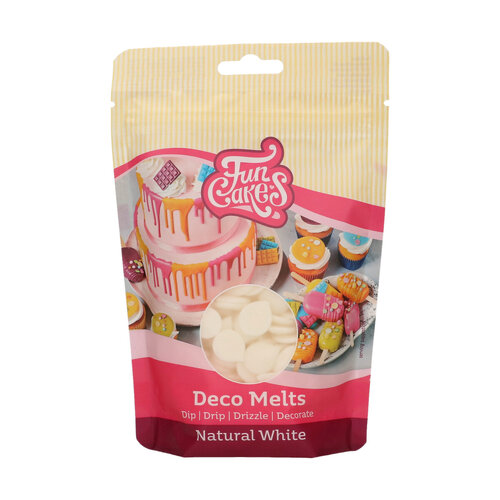 Funcakes Deco Melts -napit, valkoinen