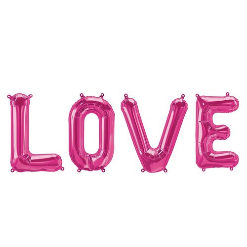 Puhallettavat pallot, LOVE pinkki