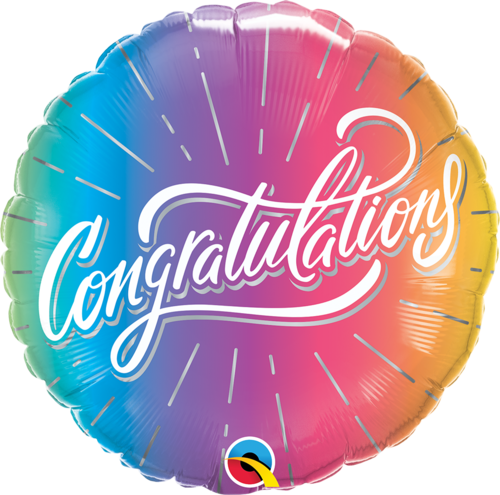 Foliopallo, Congratulations vibrant ombre