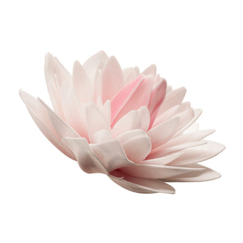 Syötävä vohvelikoriste, vaaleanpunainen dahlia 12,5cm