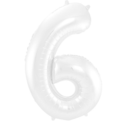 Muotofoliopallo, numero 6 matta valkoinen