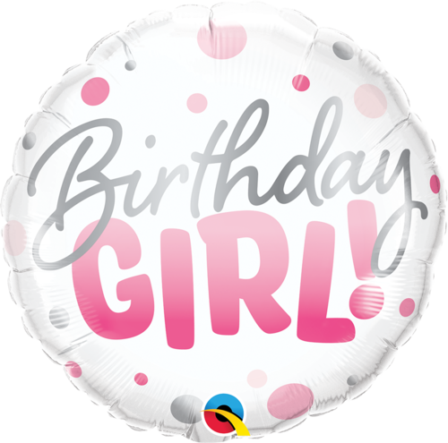 Foliopallo, Birthday Girl pink dots