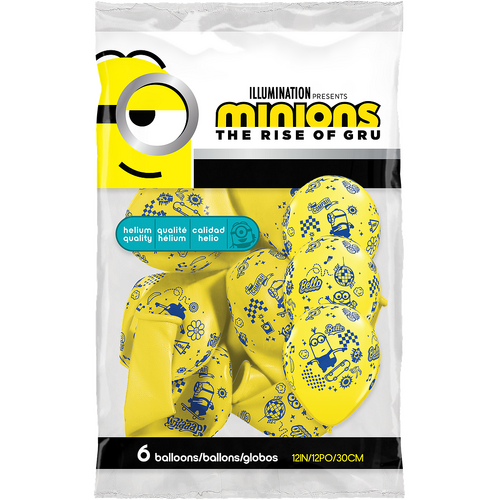 Kumipallot 6kpl, Minions