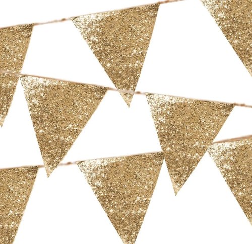 Luxe gold glitter lippunauha