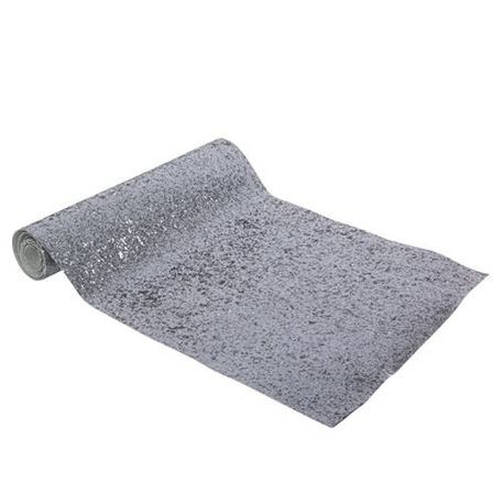 Table runner, glitter antrasiitti