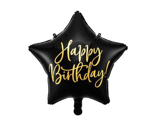 Foliopallo, Happy Birthday tähti musta