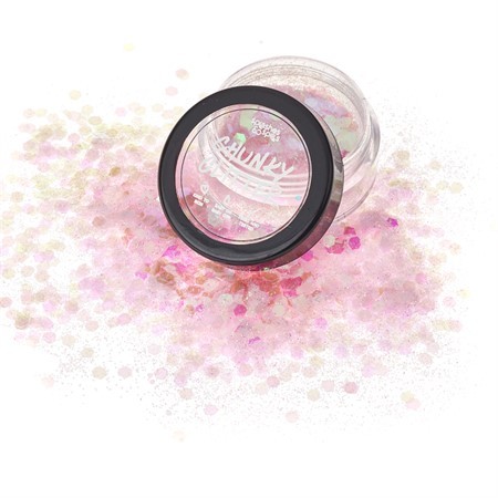 Irtoglitter iholle, vaaleanpunainen