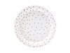 Polka dots valkoiset pienet lautaset