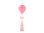 Honeycomb-koriste, pinkki kuumailmapallo  