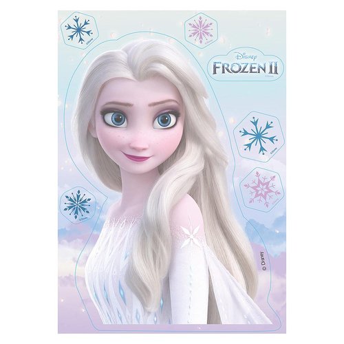 Syötävä kakkukuva ja koristeet, Frozen Elsa