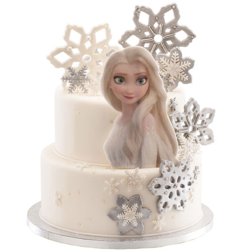 Syötävä kakkukuva ja koristeet, Frozen Elsa
