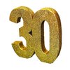 Pöytäkoriste kultaglitter, numero 30