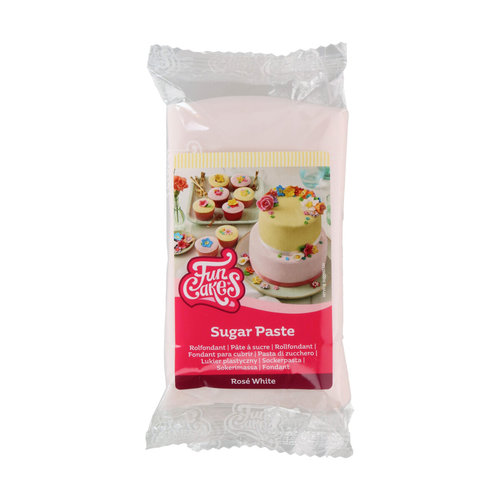 FunCakes sokerimassa, Rose White 250g