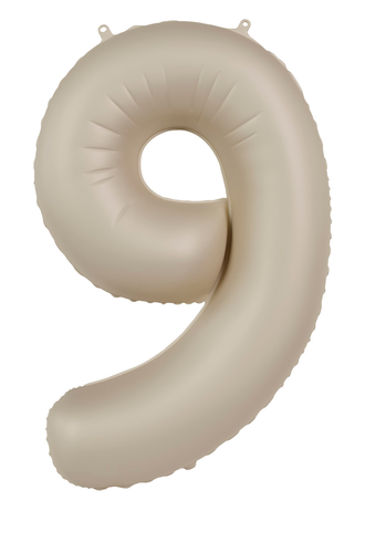 Muotofoliopallo, numero 9 beige 86cm