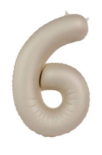 Muotofoliopallo, numero 6 beige 86cm