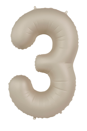 Muotofoliopallo, numero 3 beige 86cm 