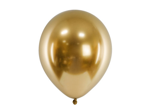 Ilmapallot 50kpl, kiiltävä kulta (chrome) 30cm