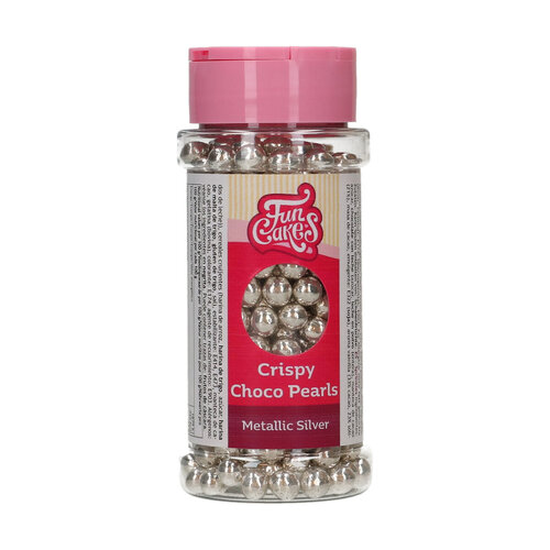 FunCakes suklaahelmet, metallinhohto hopea 60g