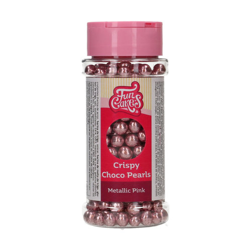 FunCakes suklaahelmet, metallinhohto pinkki 60g