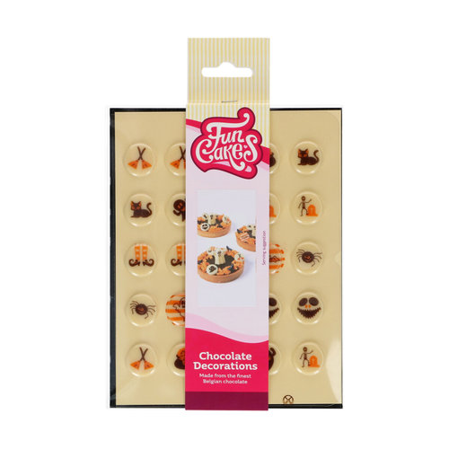 FunCakes suklaakoriste 25kpl, Halloween Ø2cm 