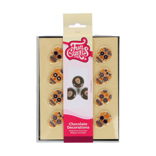 FunCakes suklaakoriste 12kpl, Day of the Dead