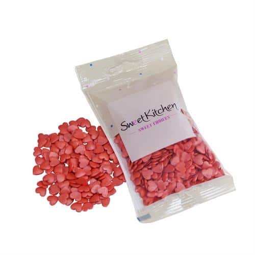 Sweetkitchen koristeraemix, punaiset sydämet 35g  