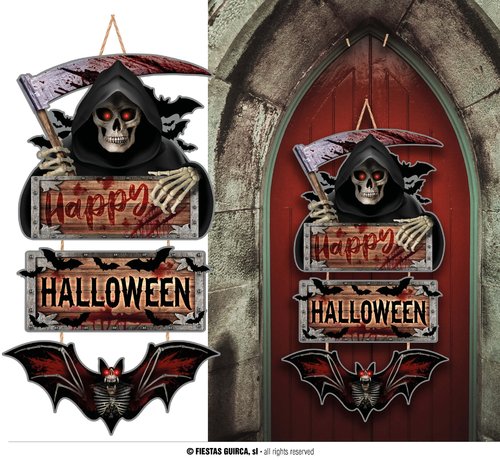 Puinen kylttisetti, halloween