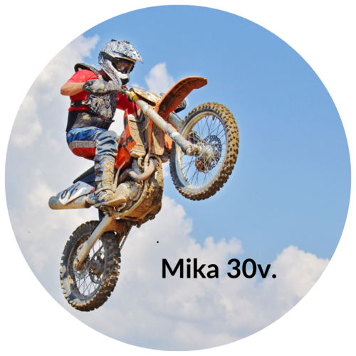 Syötävä kakkukuva, Motocross