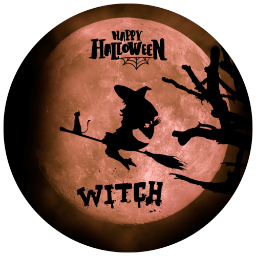 Syötävä kakkukuva, Halloween noita