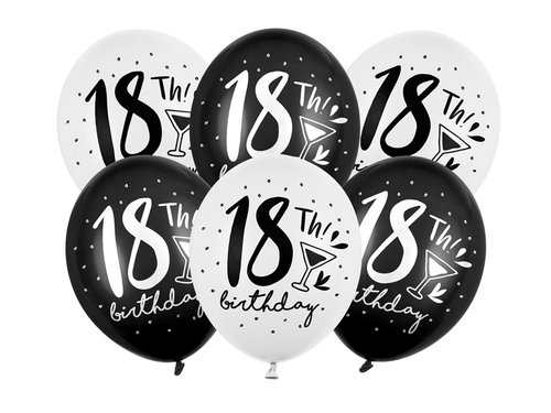 Ilmapallot, Happy 18th Birthday 6kpl