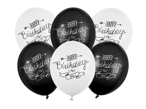Ilmapallot, Happy Birthday 6kpl