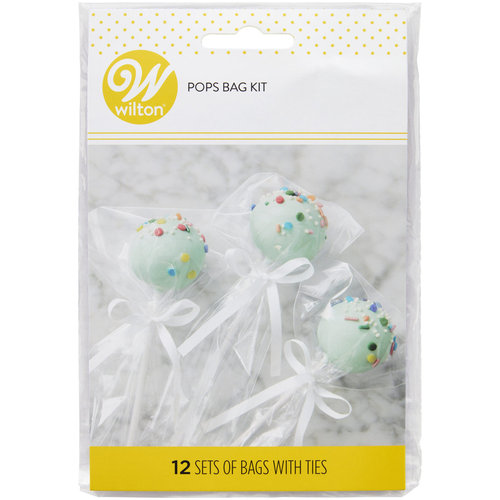 Wilton Pops pussi ja nauha, 12kpl