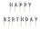 Kakkukynttilät, Happy Birthday hopea