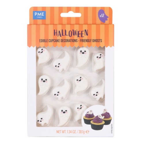 Halloween syötävät koristeet 12kpl, Kummitukset