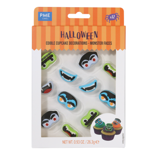 Halloween syötävät koristeet 12kpl, Hirviöt