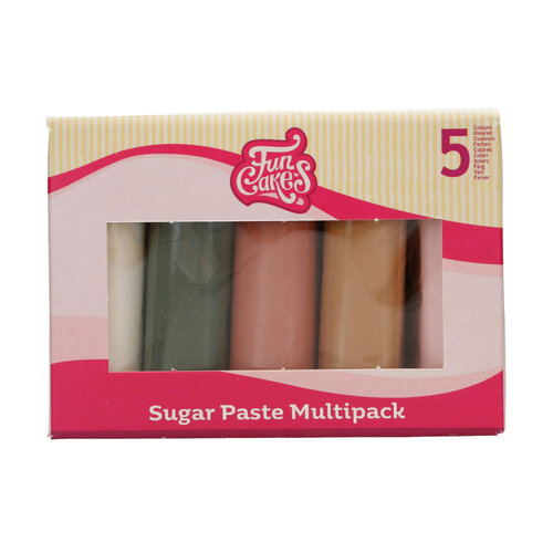 FunCakes Sokerimassalajitelma, Shimmering Garden 5x100g 