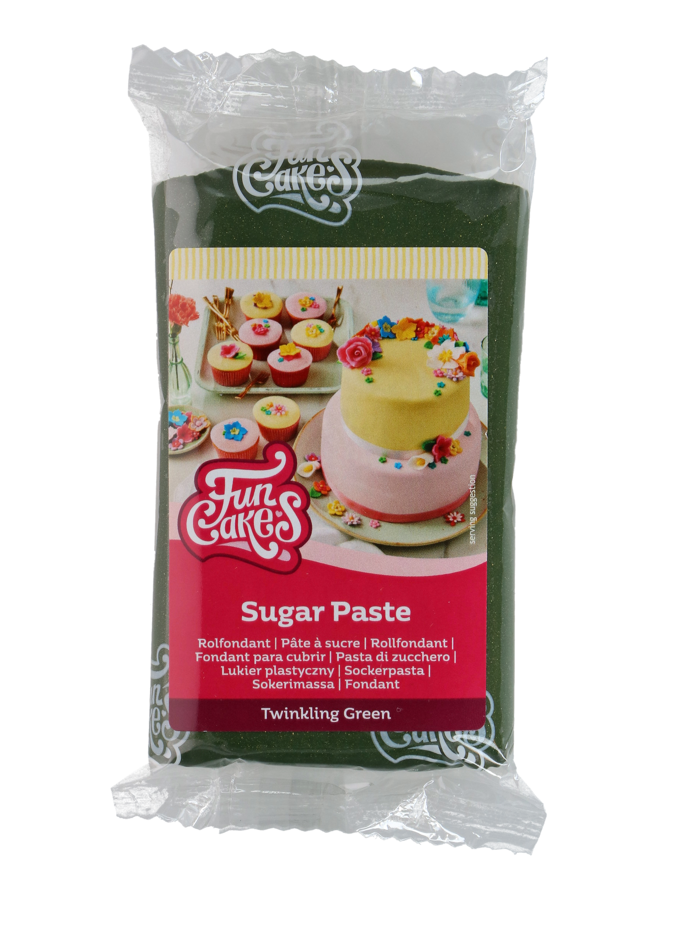FunCakes sokerimassa, Twinkling Green 250g