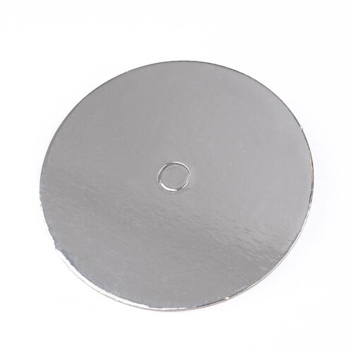 LOYAL kakkualusta pyöreä, hopea 15cm (10kpl)