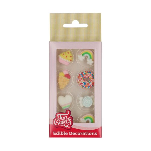 FunCakes syötävä koriste, Makeat juhlat 8kpl
