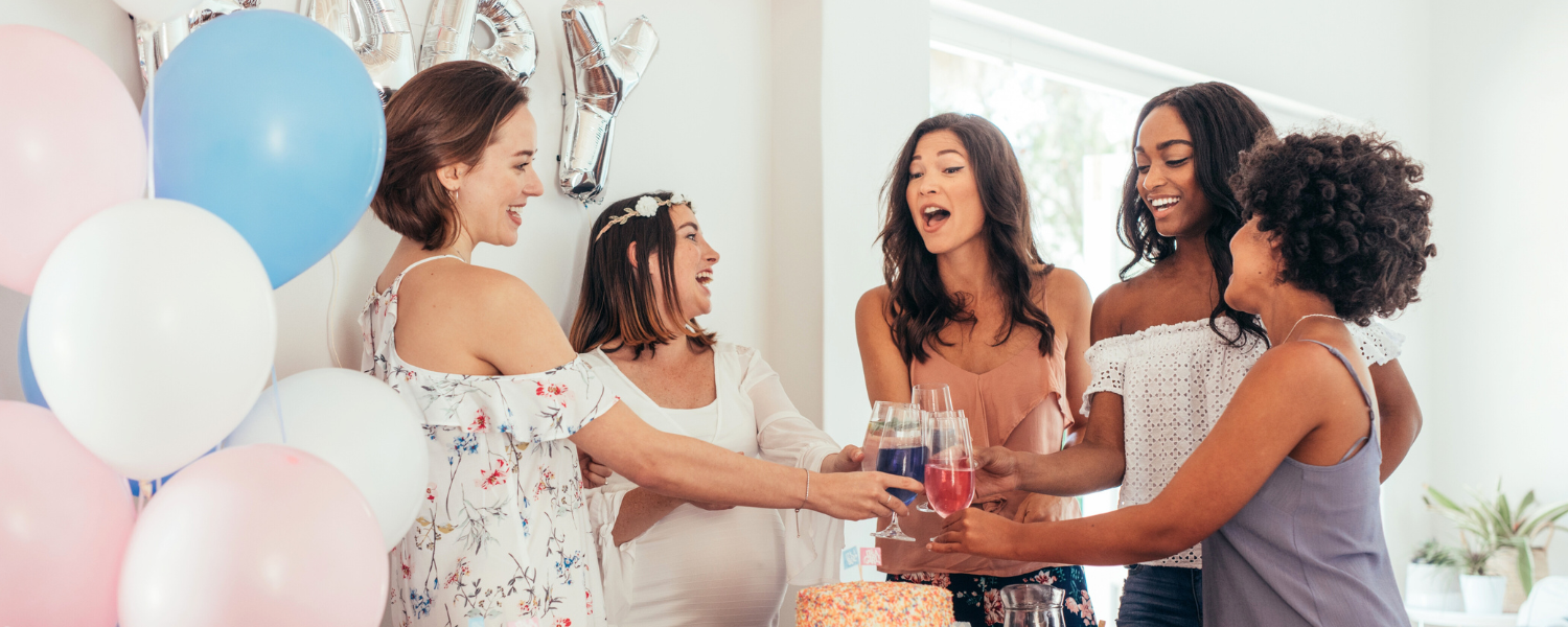 Nauravia baby shower juhlijoita