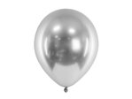 Ilmapallo 1kpl, kiiltävä hopea (chrome) 30cm  